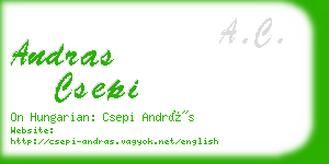 andras csepi business card